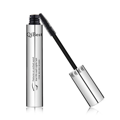 Qibest Silver Tube Mascara Waterproof Long & Curling Black Eyelashes Easy Removal No Dizziness Everlastingly Lasting - Shello's Creative Boutique