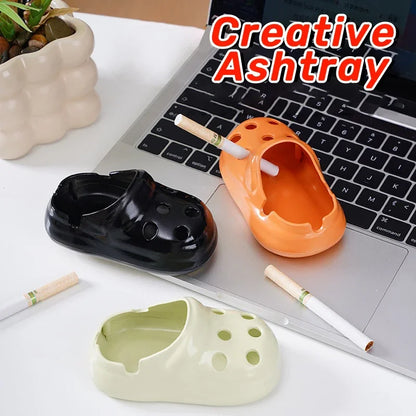 Cute Shoe Ashtray – Flame Retardant Anti-Fly Ash PP Ashtray for Home, Office & Hotel