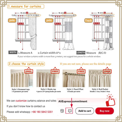 Luxury Velvet European Curtains - Royal American Style for Living Room & Bedroom - Shello's Creative Boutique
