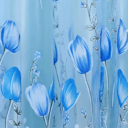 Beeinch Floral Tulle Curtains - Modern Sheer Window Panels for Living Room & Bedroom - Shello's Creative Boutique