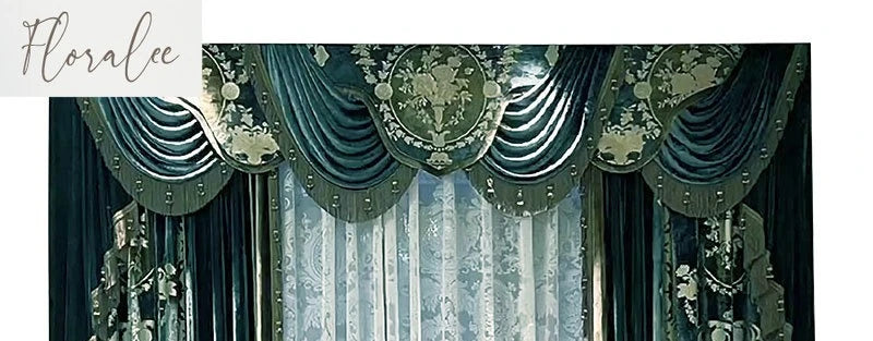Luxury Velvet European Curtains - Royal American Style for Living Room & Bedroom - Shello's Creative Boutique