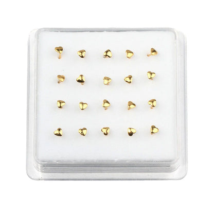 Heart-Shaped Body Piercing Jewellery for Nose, Tongue & Lip