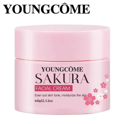YOUNGCOME Sakura Blossom Retinol & Collagen Face Cream – 30g / 60g - Shello's Creative Boutique