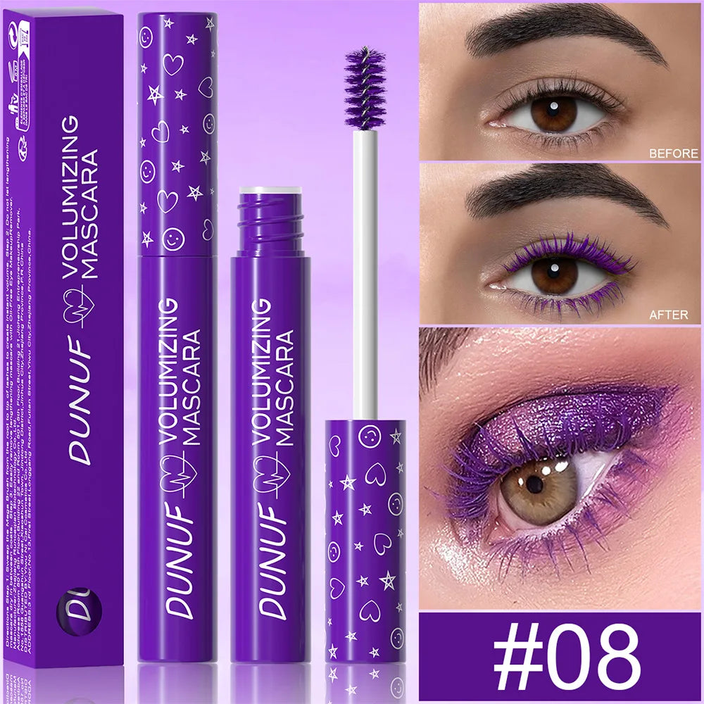 Colorful Curling Mascara Waterproof Fast Drying Eyelashes Extension Multicolor Lashes Makeup Lasting Waterproof White Mascara - Shello's Creative Boutique
