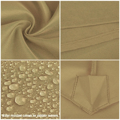 Replaceable Summer Parasol Top Cloth – Waterproof Anti-UV Canopy for 6 & 8 Rib Banana Umbrellas
