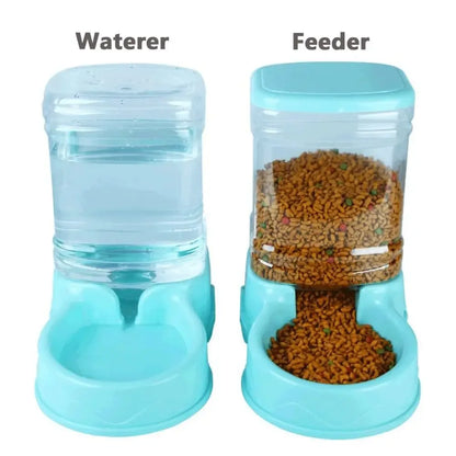3.8L Automatic Pet Feeder & Water Fountain - Large Capacity for Cats & Dogs - Shello's Creative Boutique