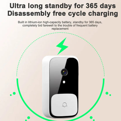 M5 Smart WiFi Video Doorbell Camera with IR Night Vision & Alarm