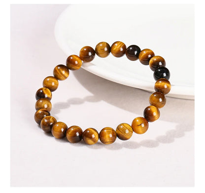 Yellow Tiger Eye & Glass Jewellery Making Beads – DIY Bracelet & Necklace Supplies