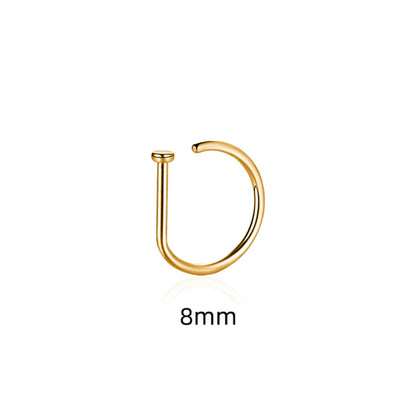 Faux Nose Ring & Septum Clip Set – Five Finishes