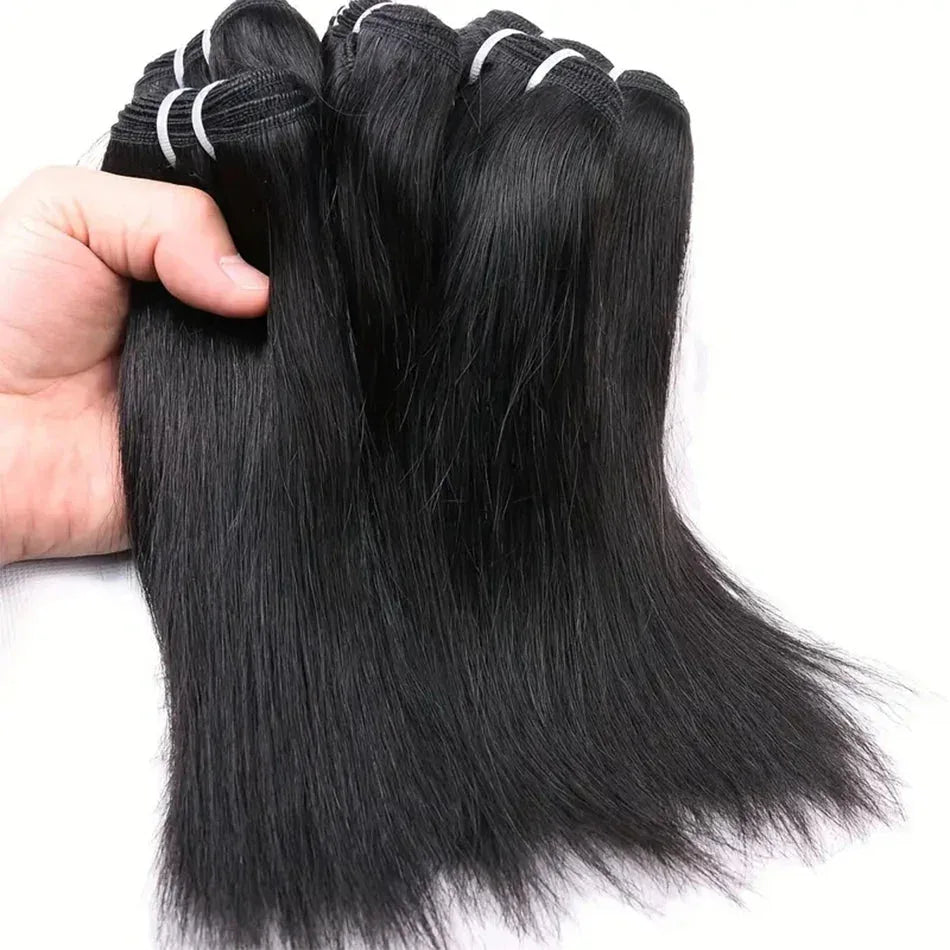 Bone Straight Brazilian Virgin Hair Bundles - 100g Natural Colour Weave - Shello's Creative Boutique