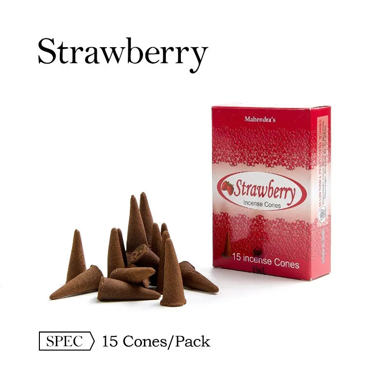 Sandalwood Tower Incense Cones - 15 Handmade Natural Cones