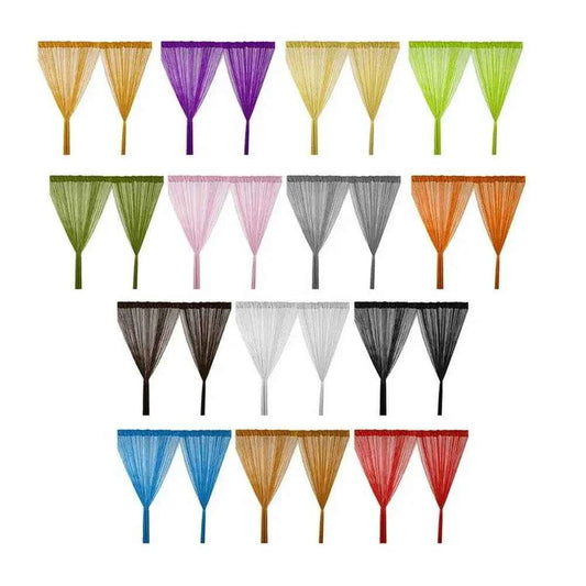 Fashion Festival Window Curtains Room Divider Net Tassel String Curtain Screen Panel Door Fly Screen Hanging Beaded Curtains