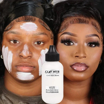 50ml Goat Milk Liquid Foundation Matte Concealer Waterproof Oil-control Cover Dark Circles Brighten Natural Cosmetics Makeup - Shello's Creative Boutique