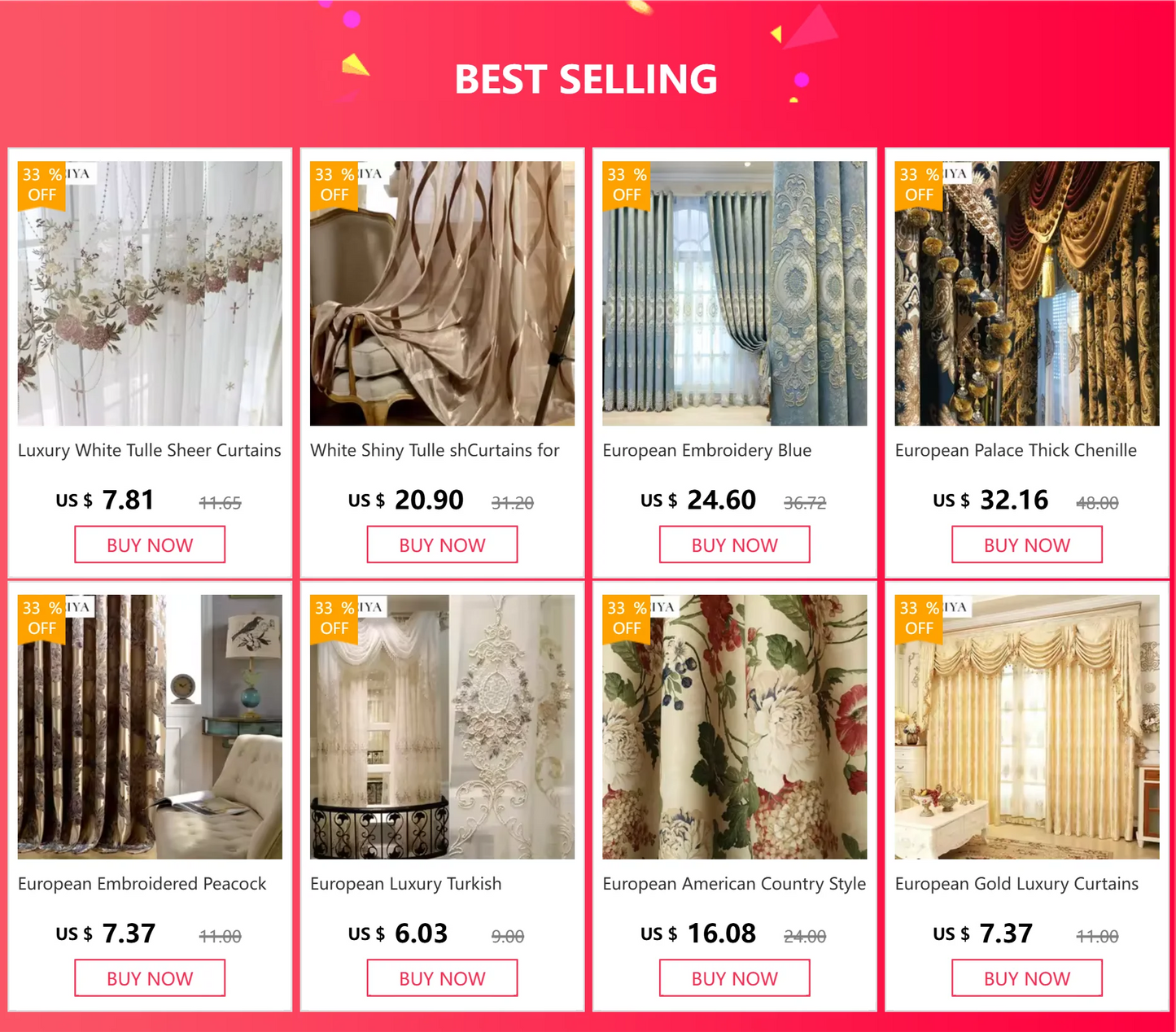 Modern European Luxury Curtains - Blue Velvet Spliced Tassel with Embroidered Tulle