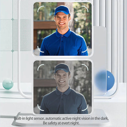 WiFi Wireless Video Doorbell with Night Vision & Two-Way Audio