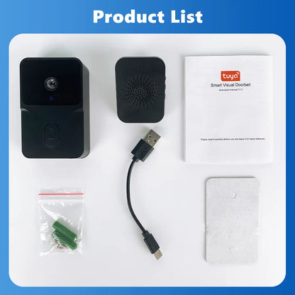 Tuya Smart WiFi Video Doorbell with HD Camera & Night Vision