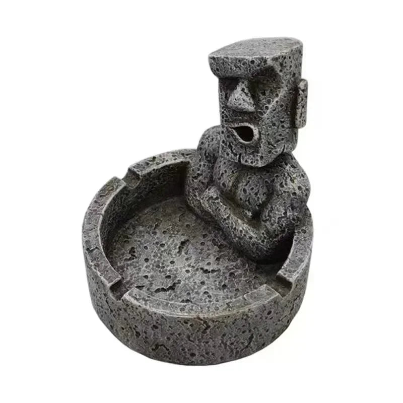 Creative Resin Ashtray – Decorative Desktop Cigarette Tray, Novelty Home Décor