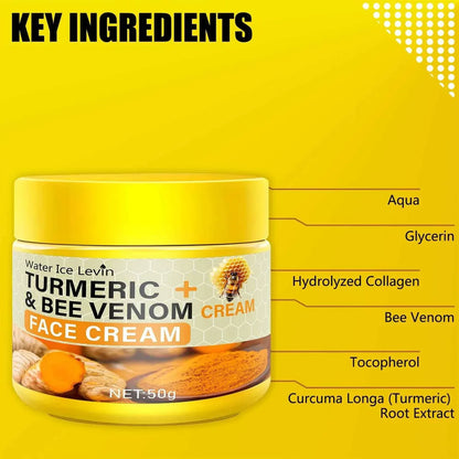 Water Ice Levin Turmeric & Bee Venom Facial Rejuvenation Cream – 50g - Shello's Creative Boutique