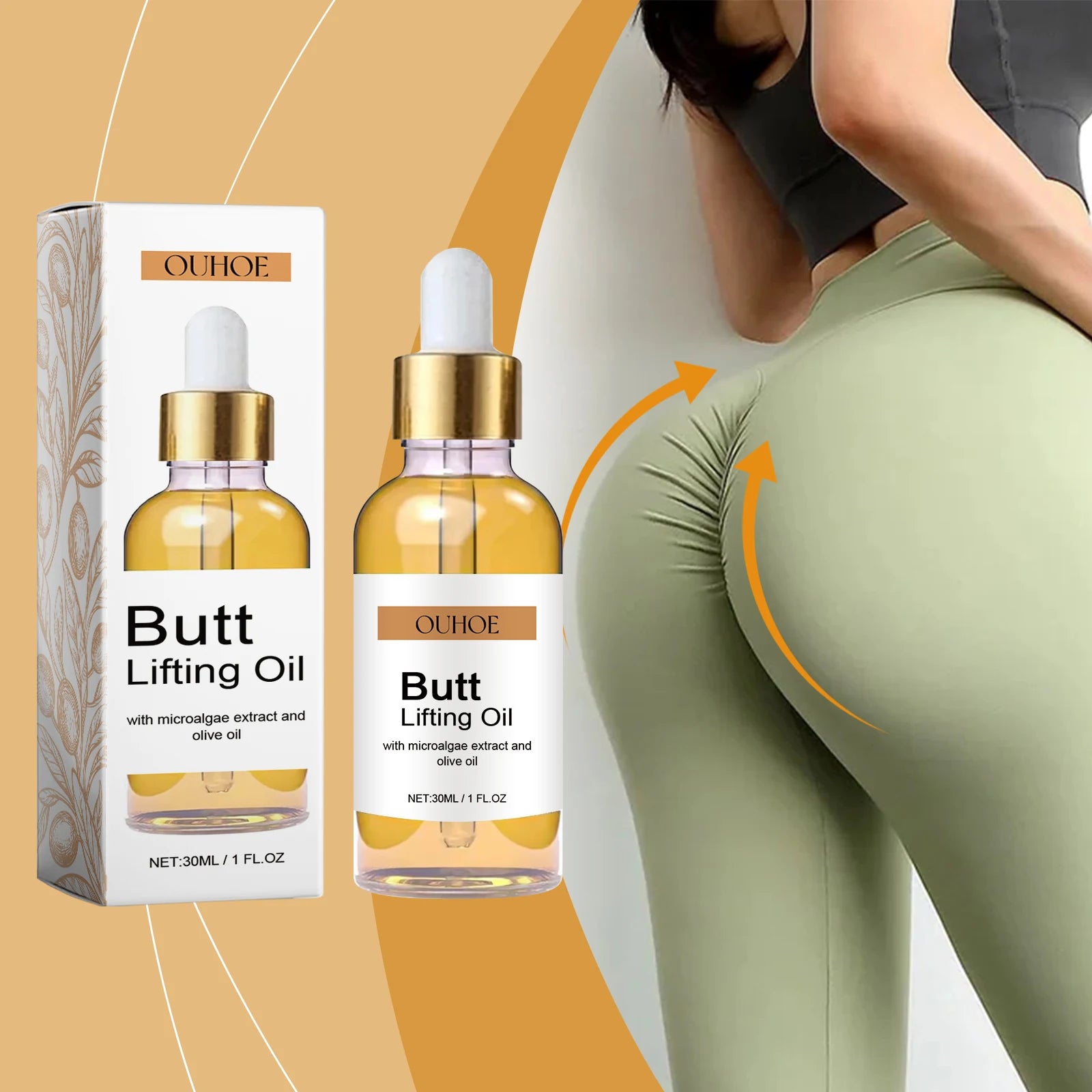 Hip Lifting Oil Buttock Lifting Oil Firming Nourishing Moisturize Tighten Shaper Bum Sexy Body Butt Massage Care Essential Oil - Shello's Creative Boutique