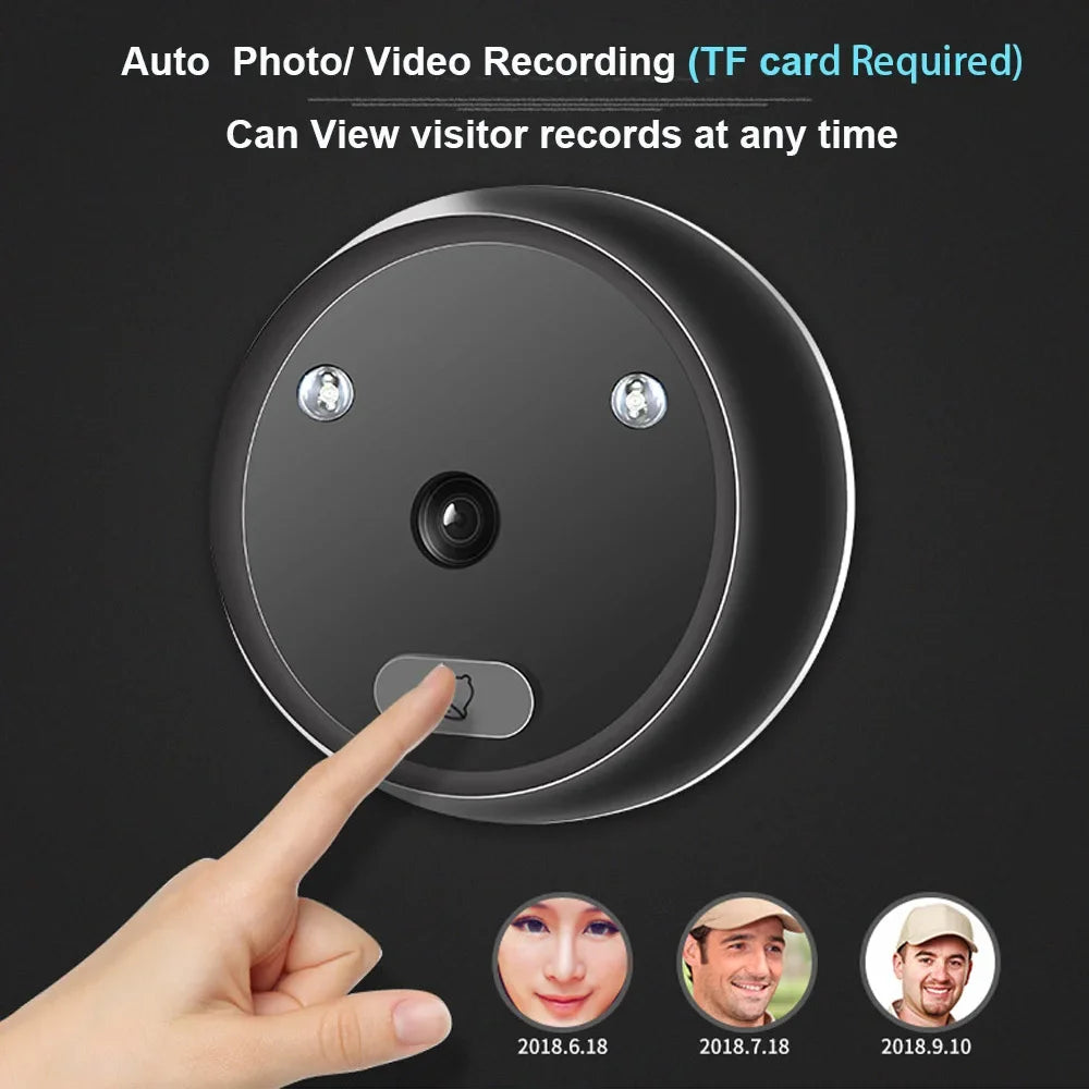 2.4 Inch Video Peephole Doorbell Camera with Night Vision