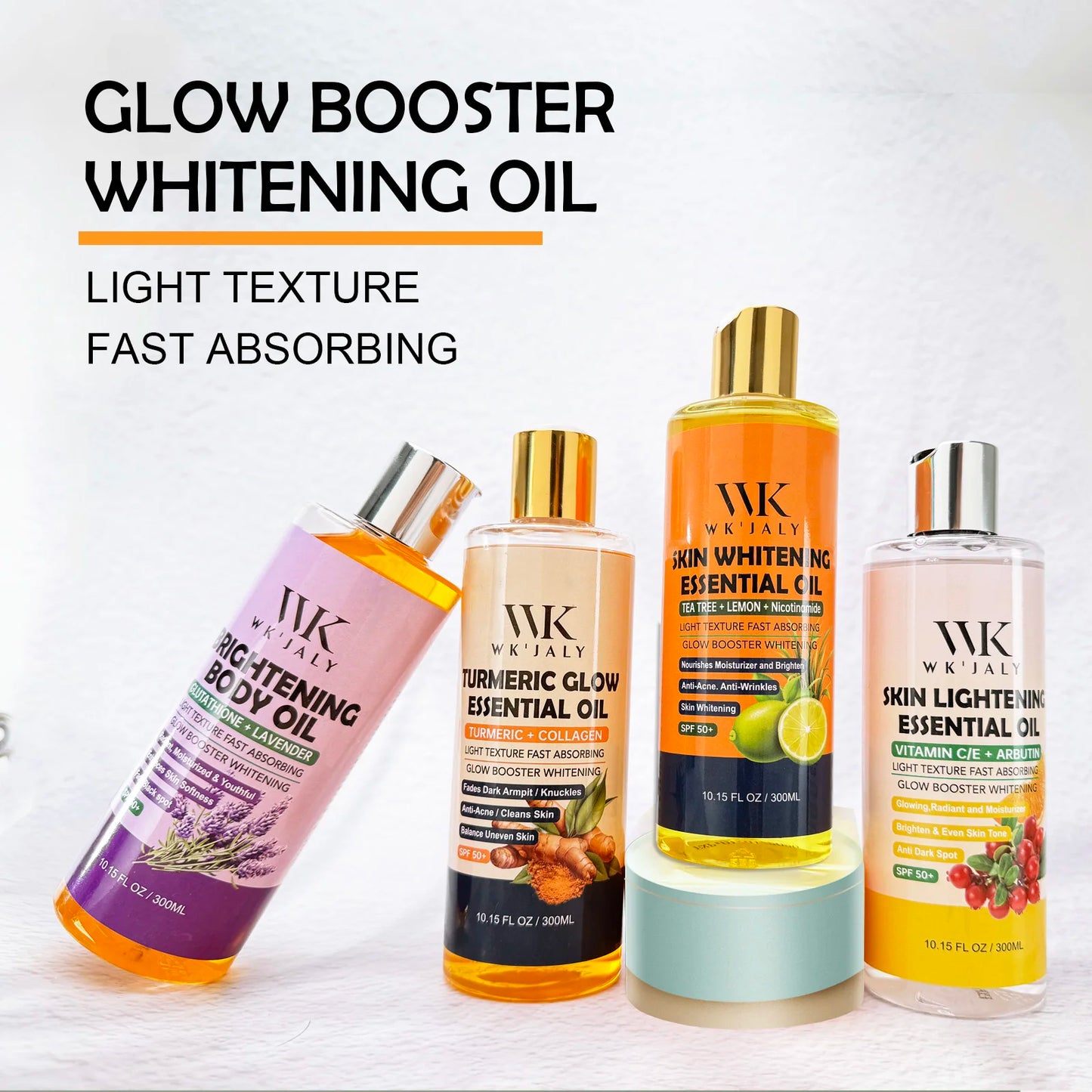 WK JALY Whitening Essential Body Oil Series, Clean Skin, Moisturizing, Nourishing, Remove Acne, Black Spots, for All Skin Types - Shello's Creative Boutique