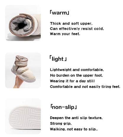 Unisex Winter Snow Boots - Waterproof Plush Anti-Slip Cotton Boots - Shello's Creative Boutique