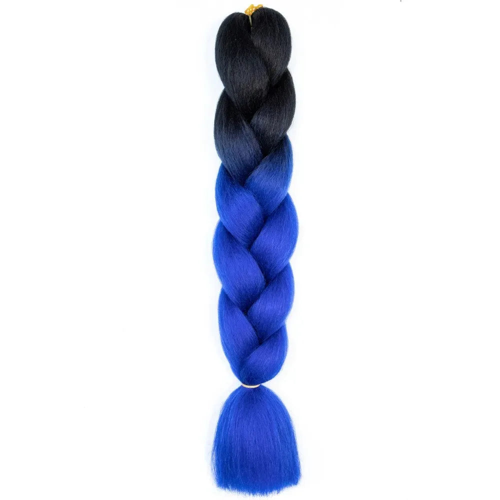 Jumbo Braiding Hair - Pre-Stretched Red White Blue Patriotic Twist Braids - Shello's Creative Boutique
