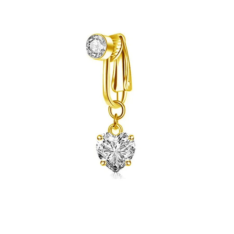 Clip-On Copper Belly Button Ring – Fake Navel Jewellery
