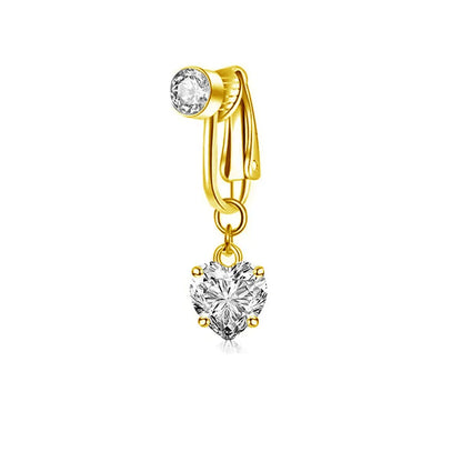 Clip-On Copper Belly Button Ring – Fake Navel Jewellery