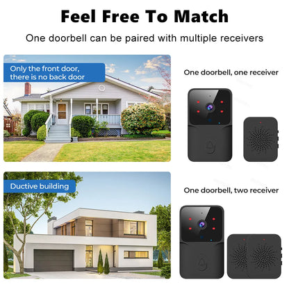 Tuya Smart WiFi Video Doorbell with HD Camera & Night Vision