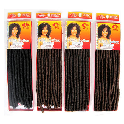 Afro Locs Synthetic Braiding Hair 14-15 Inch - 15 Strands Soft Crochet Locs - Shello's Creative Boutique