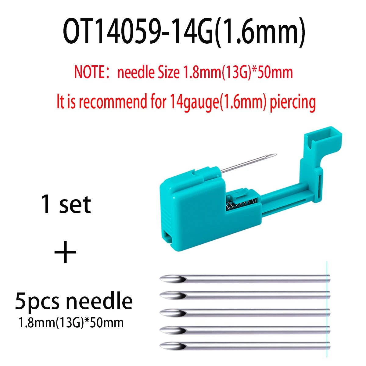 Body Piercing Jewellery Kit – Stainless Steel & Acrylic