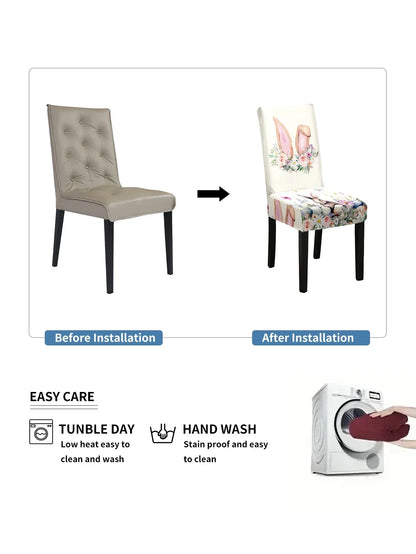 Elastic Chair Cover - Universal Fit Stretch Slipcover - Shello's Creative Boutique