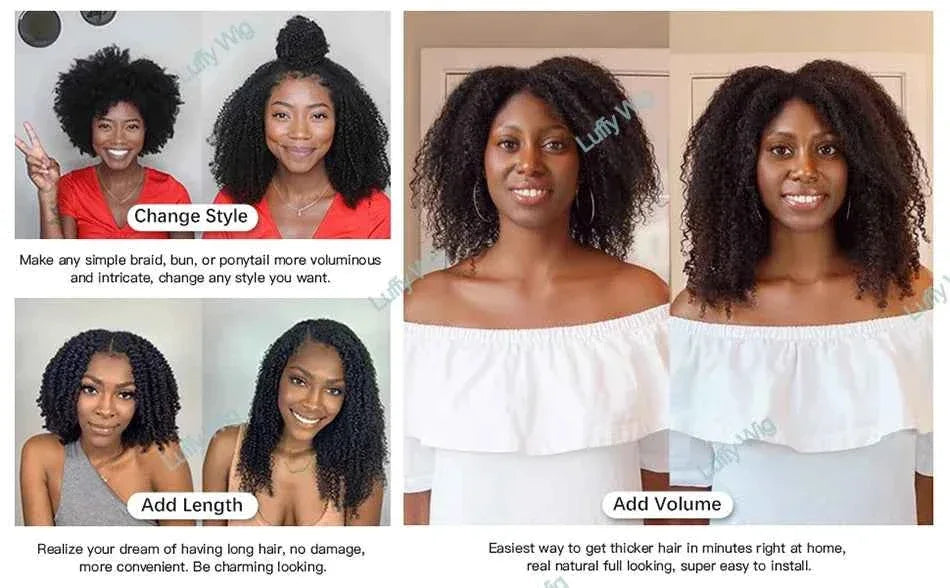 Double Drawn I Tip Hair Extensions - Afro Kinky Curly 3C/4A Mongolian Remy Human Hair Fusion - Shello's Creative Boutique