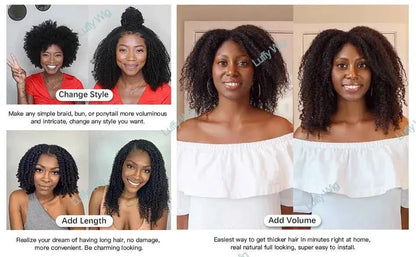 Double Drawn I Tip Hair Extensions - Afro Kinky Curly 3C/4A Mongolian Remy Human Hair Fusion - Shello's Creative Boutique