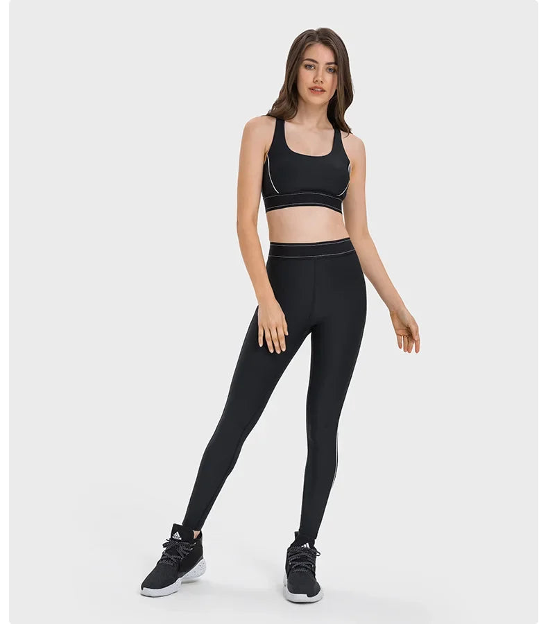 Lemoneno Seamless Patchwork Yoga Set – Breathable Fitness Confidence