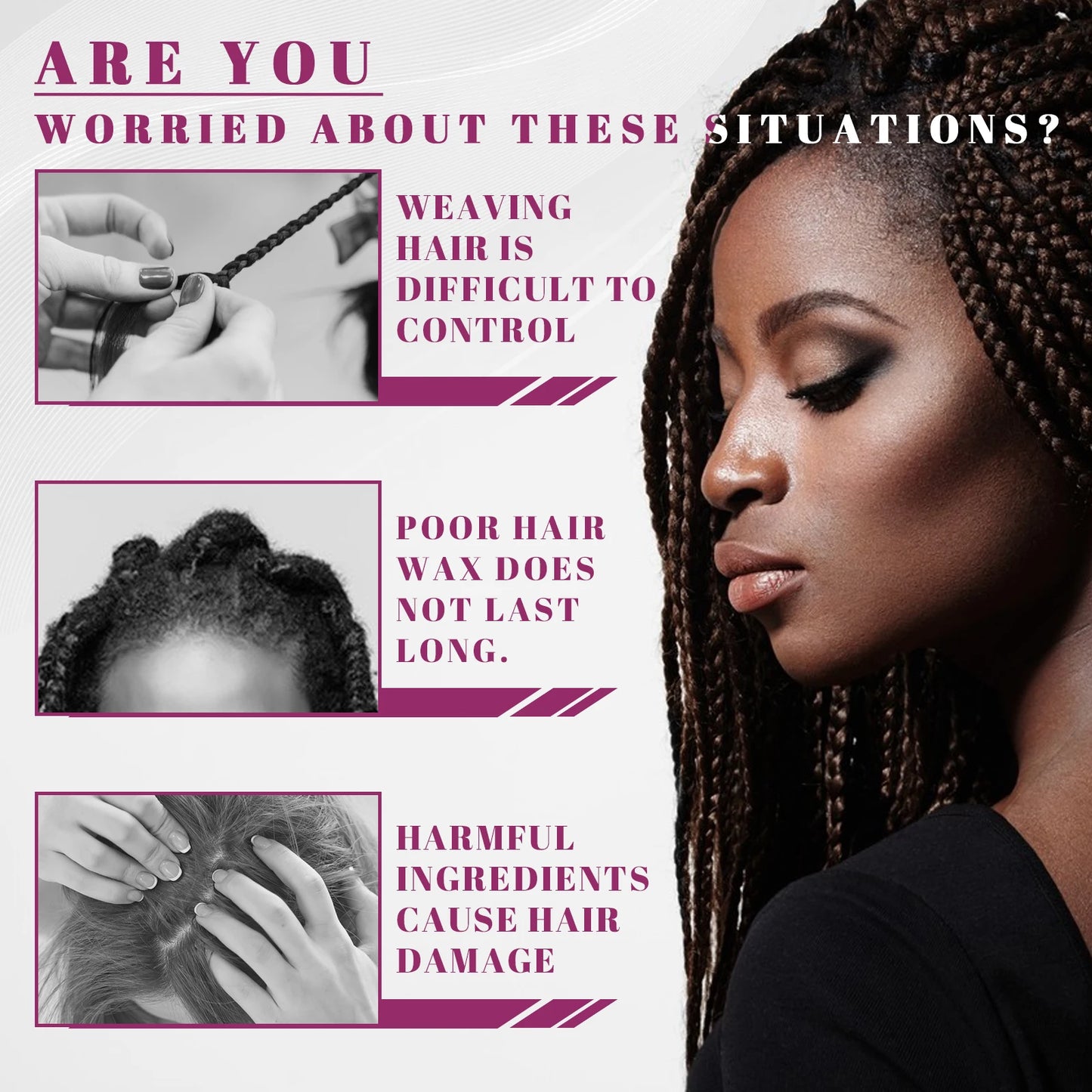 Dreadlock Styling Gel Strong Hold Frizz Dreadlock Damage Prevention & Moisturizing Styling Wax with Shine All Hair Types - Shello's Creative Boutique