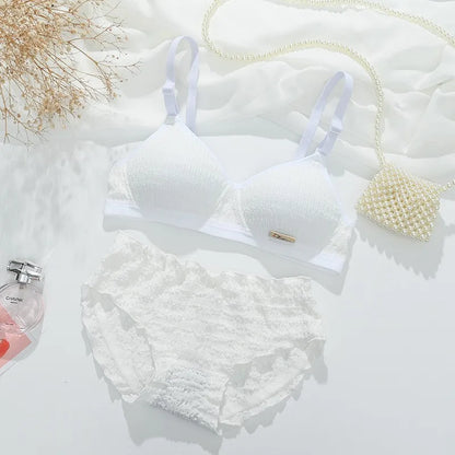 YSANSCA Women’s Seamless Sport Lingerie Set – Wire-Free Push-Up Bralette & Sexy Low Waist Panties