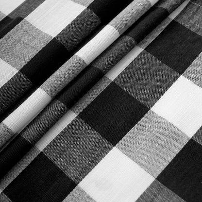 Checkered Kitchen Curtains - Gingham Café Curtains Multiple Sizes Available - Shello's Creative Boutique