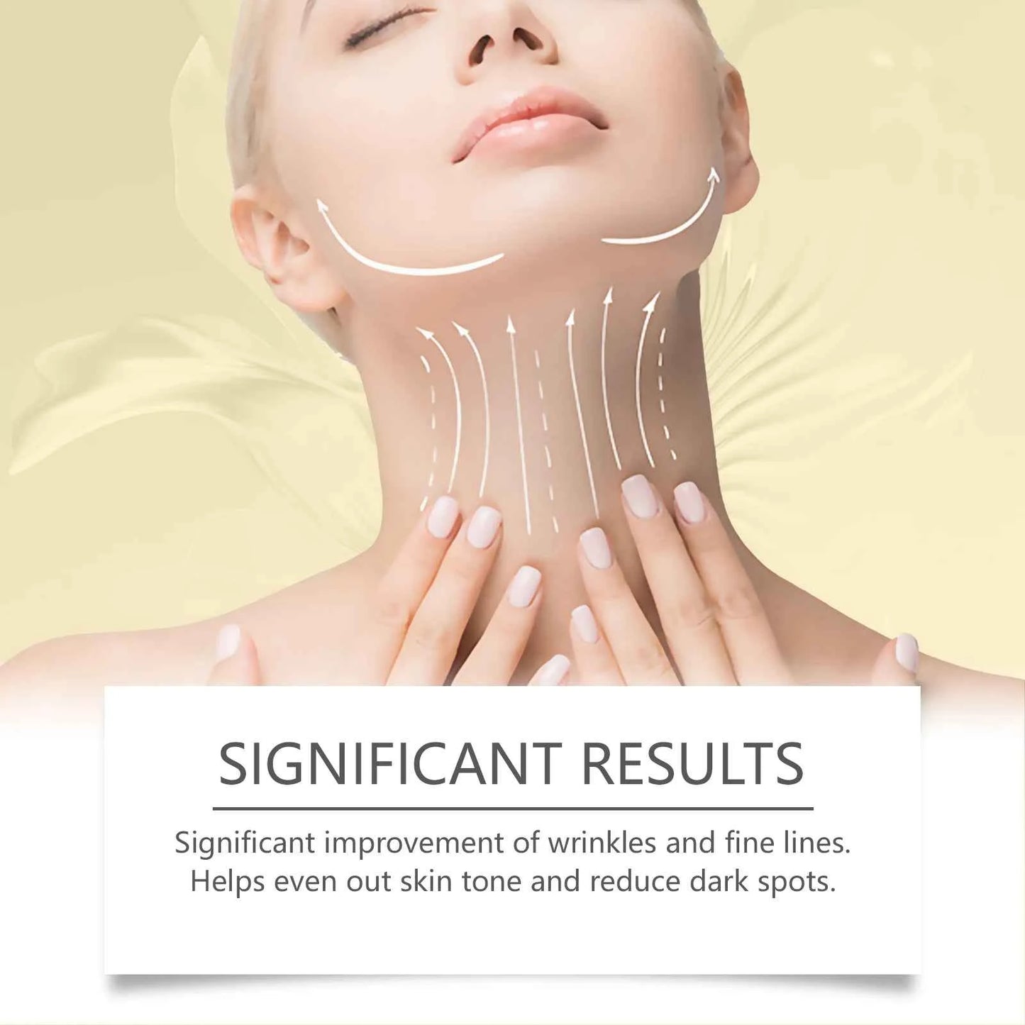 Bee-Venom Neck Care Stick Contains Collagen  Lift & Tighten Skin Lighten Neck Lines Double Chin Moisturizing Beauty Neck Cream