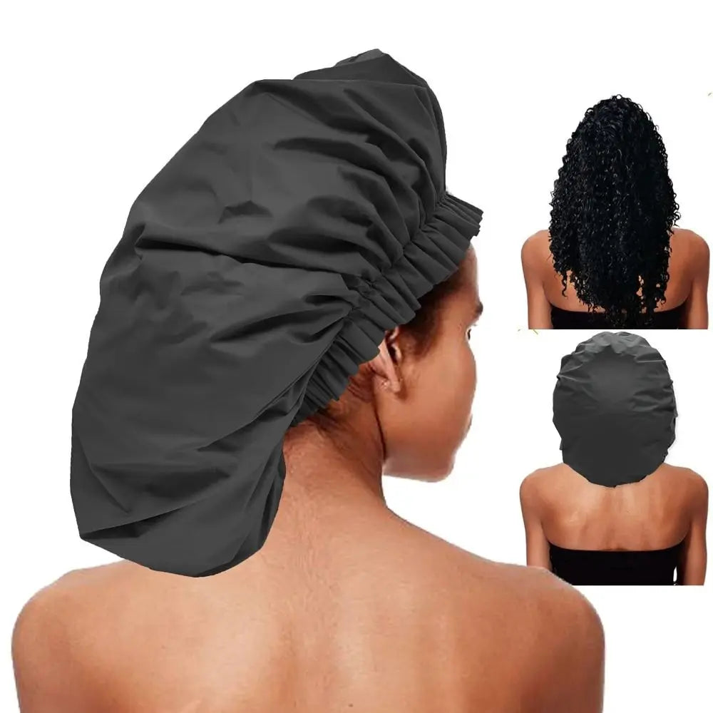 Large Adjustable Shower Cap - Waterproof for Dreadlocks, Braids & Long Hair - Shello's Creative Boutique