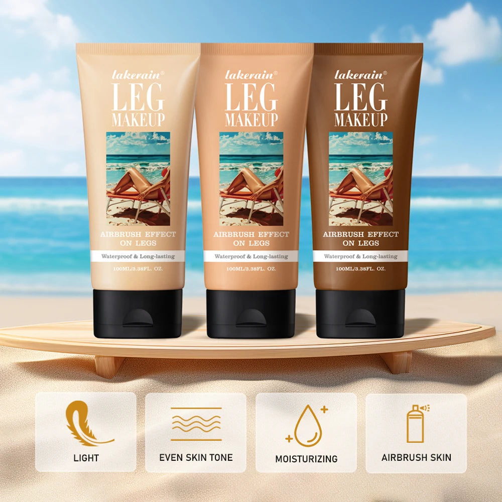 100ml Leg Makeup Long-lasting Waterproof And Anti-Transfer Concealer Even Skin Tone Wheat Tan Brown Liquid Foundation - Shello's Creative Boutique