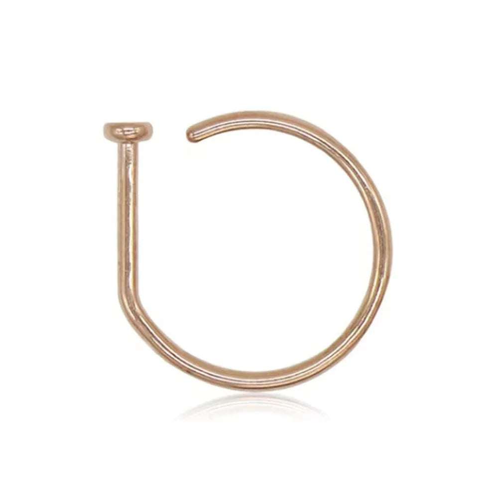 Faux Nose Ring & Septum Clip Set – Five Finishes