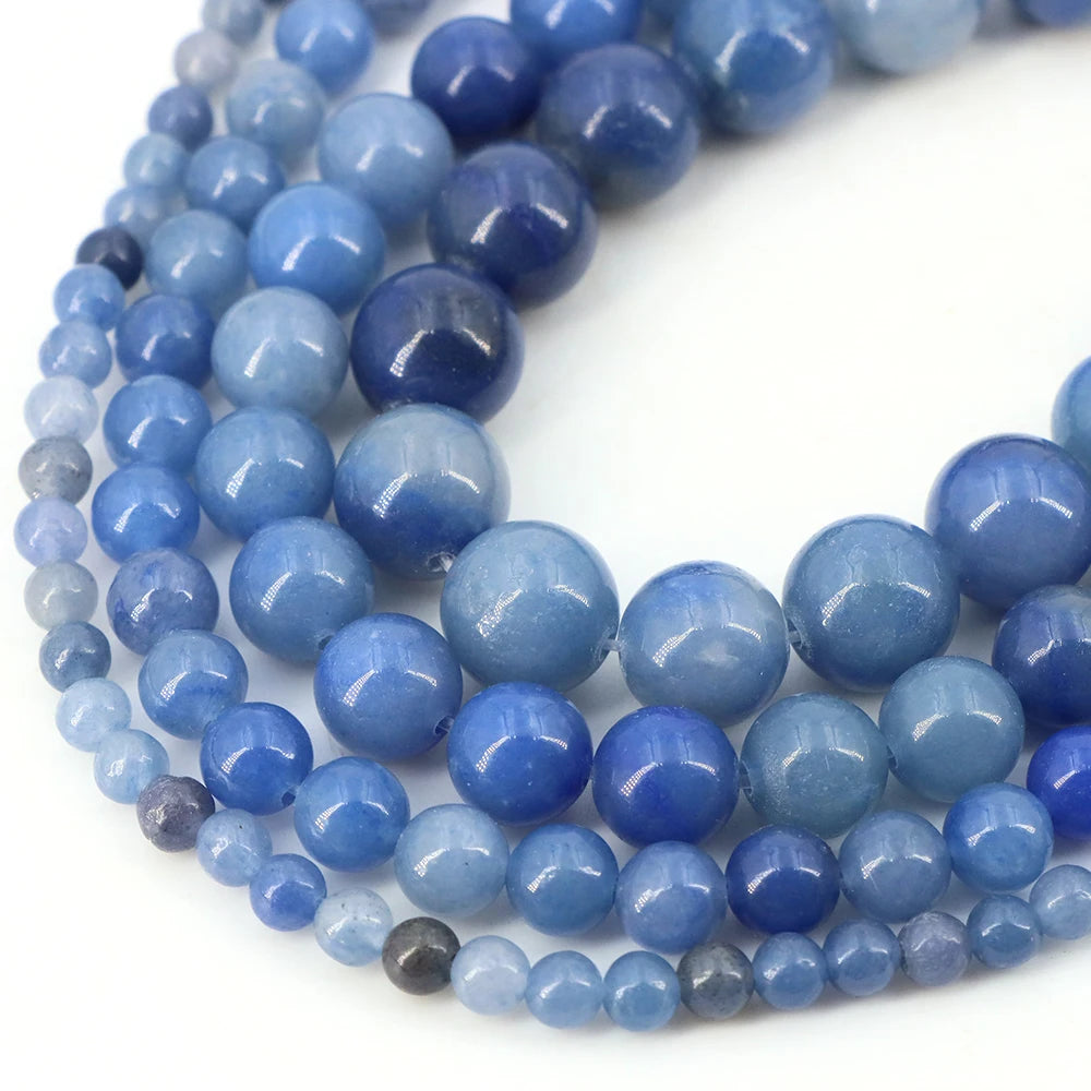 Natural Stone Beads for Jewellery Making – Blue Tiger Eye, Amethyst & Rose Quartz | 4/6/8/10mm