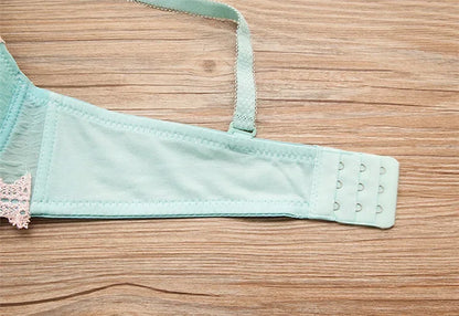 Wokeayer Vintage Plaid Push-Up Bra & Panty Set – Seamless Wire-Free Lingerie for Women, Sexy Fitness Underwear (Sizes 70A–80B)