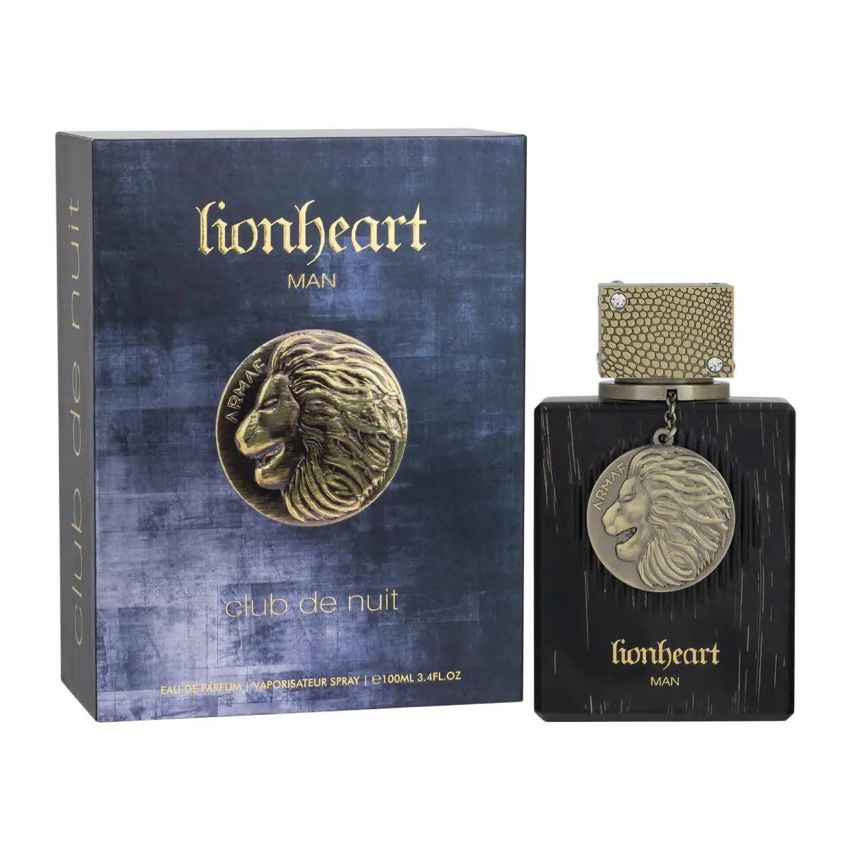 Armaf Club De Nuit Lion Heart EDP Spray 3.4 Fl Oz Clean Fragrance for Men - Shello's Creative Boutique