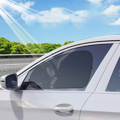 SEAMETAL Car Sun Shade Side Window Curtain Front Rear Window Sunshade Summer UV Blocking Suction Cup Car Sun Protection Curtains