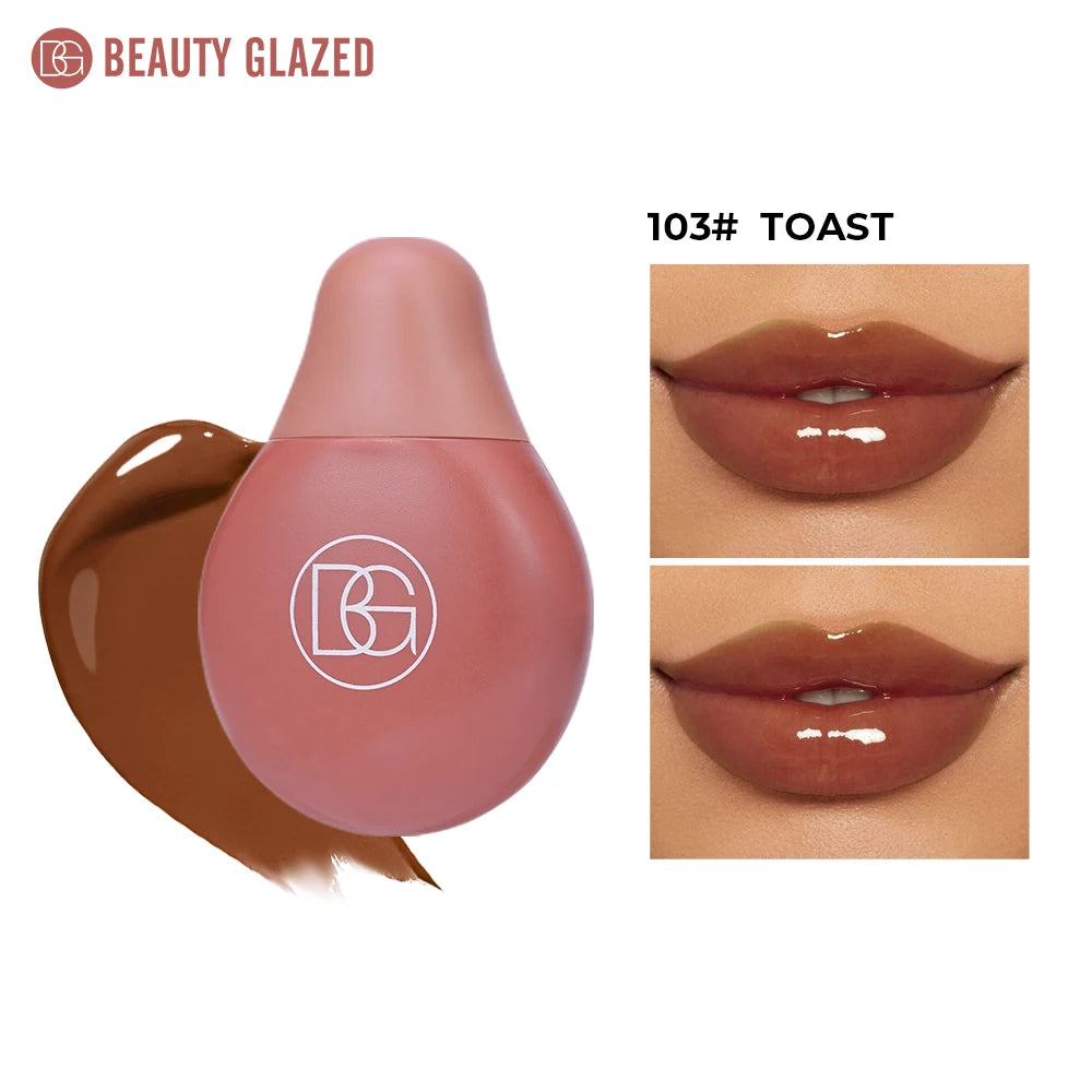BEAUTY GLAZED 4Color Lipgloss Lip Oil Teens Moisturizing Lipstick Lip Balm High Shine And Lip Gloss Long-Lasting Dry Lip Care - Shello's Creative Boutique