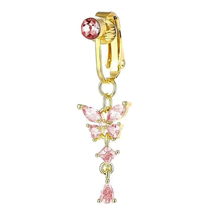 Clip-On Copper Belly Button Ring – Fake Navel Jewellery