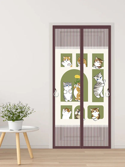 Magnetic Screen Door Curtain - Self-Adhesive Hands-Free Mesh with Fresh Air Ventilation - Shello's Creative Boutique